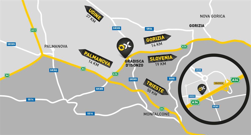 pianta stradale gradisca